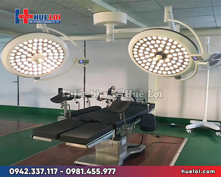 Đèn phẫu thuật LED treo trần 2 nhánh PJZF700/700 khử bóng tối đa